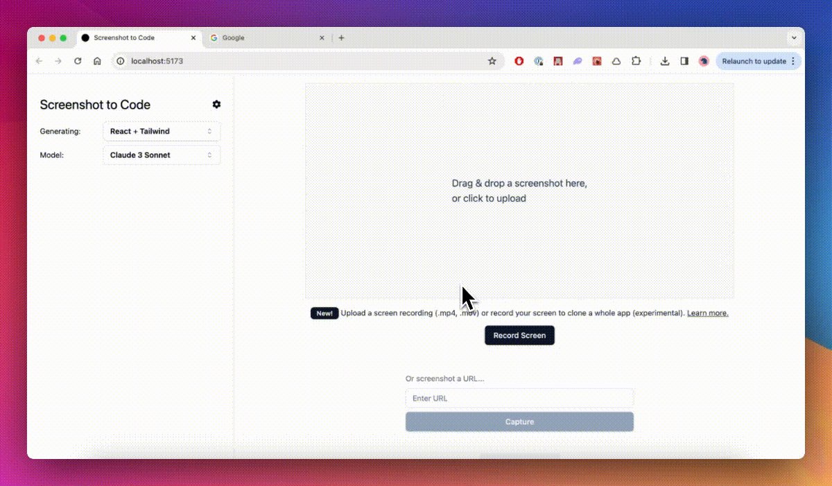 screenshot-to-code 대표 이미지